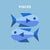 animation of fishes with caption pisces