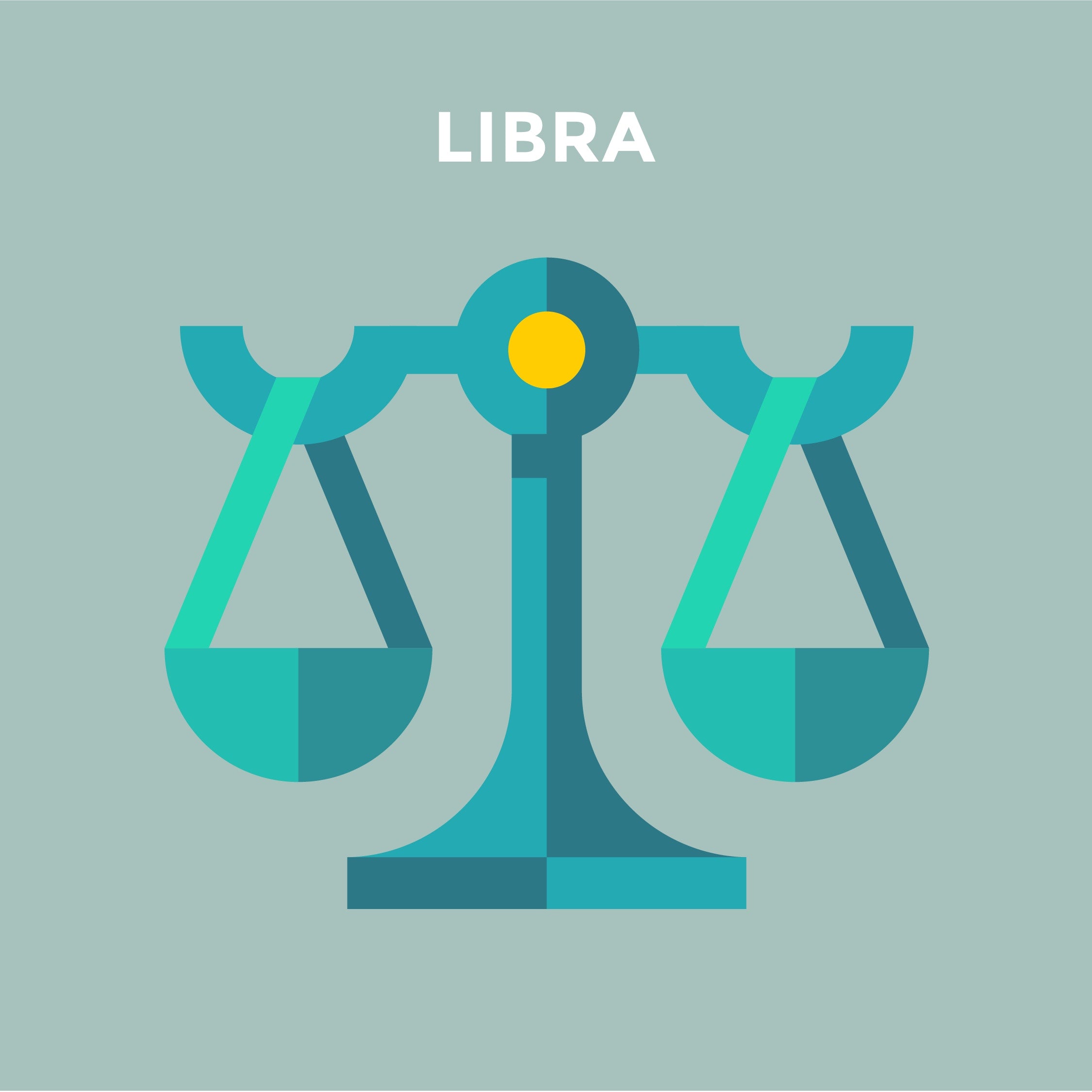 animation of a justice scale with caption libra