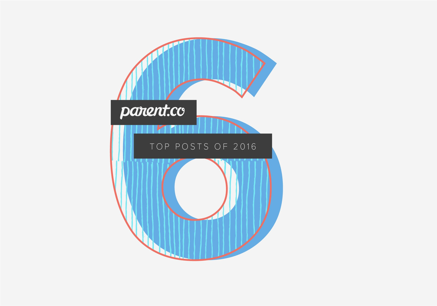 number six in light blue color