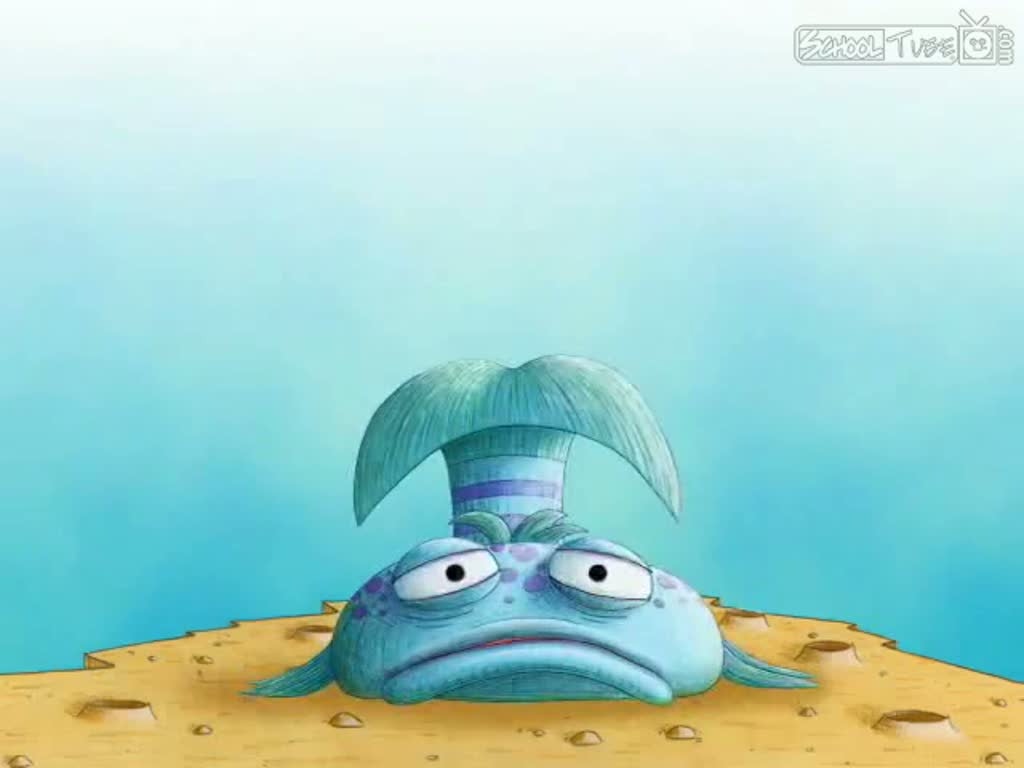 Drawing of a fish lying in sea bed