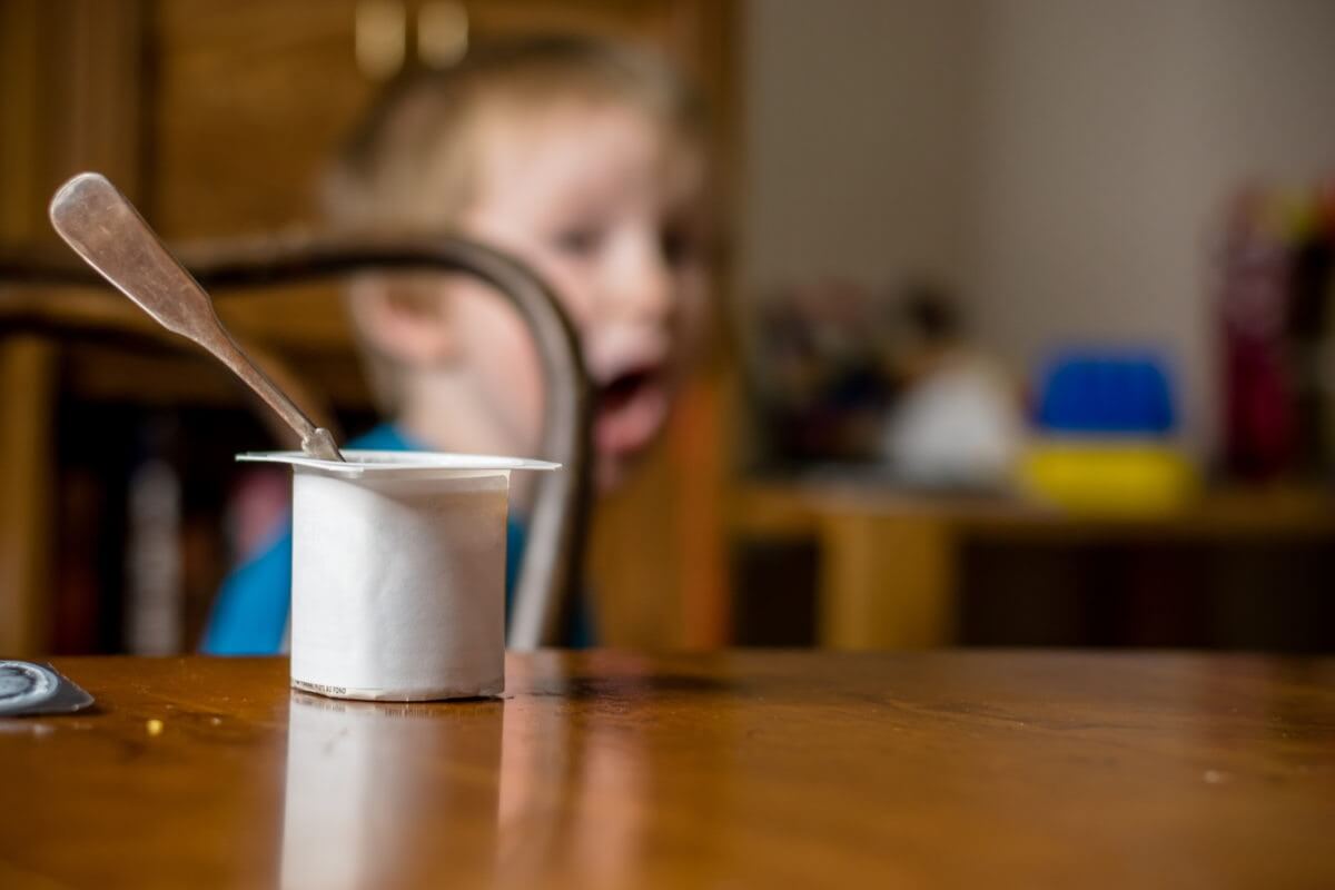 yogurt in dinner table