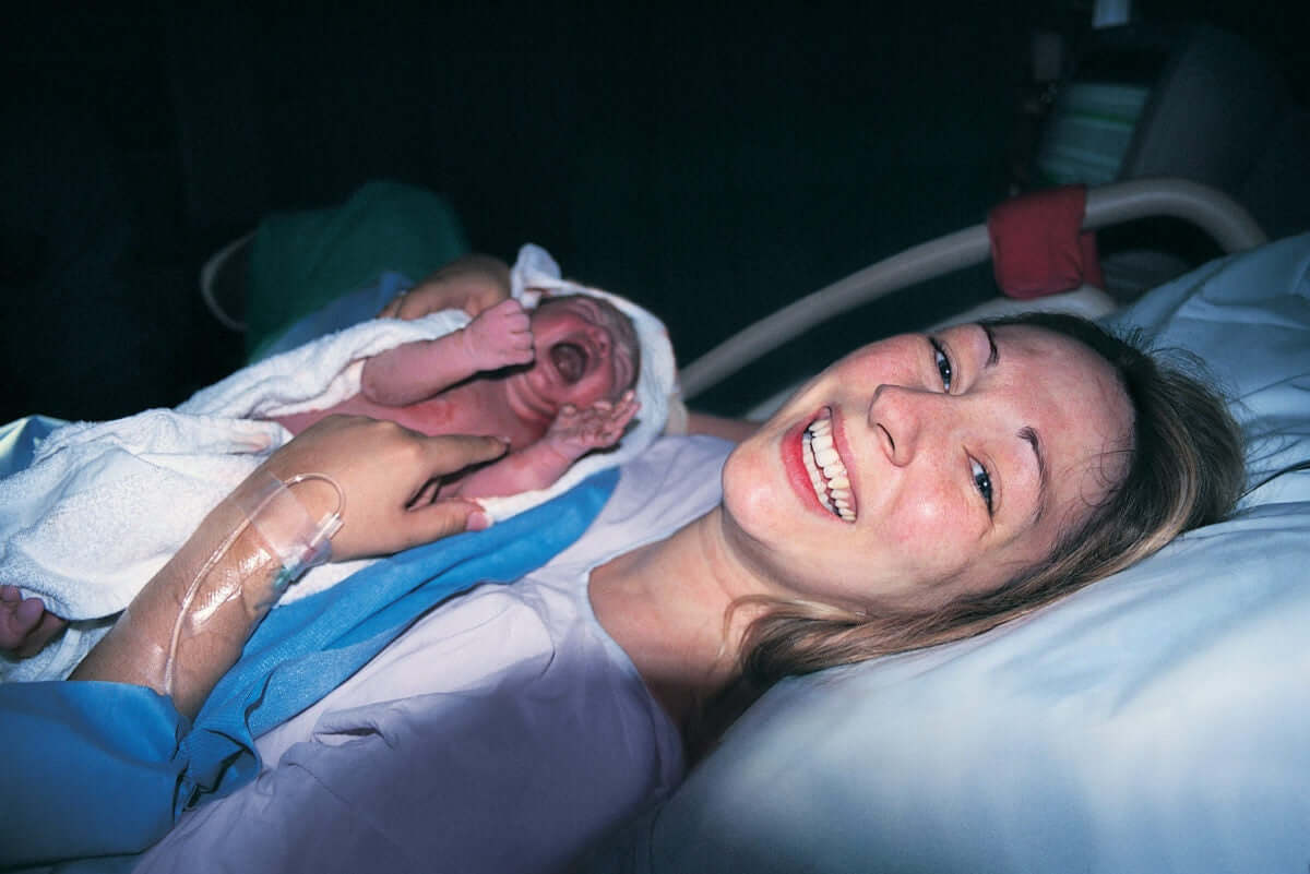 Mother feelings with a new born baby