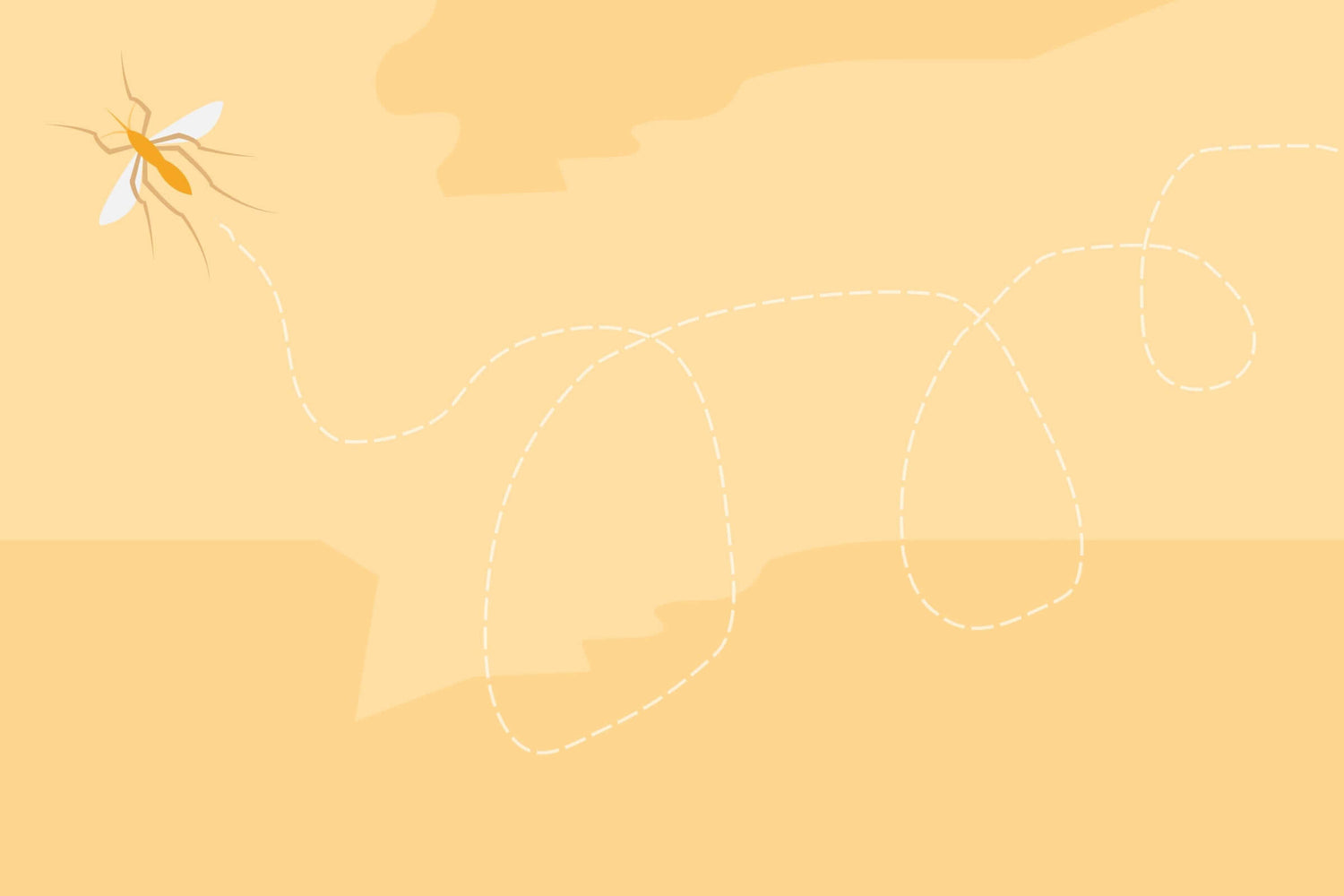 cartoon picture with yellow background of bug