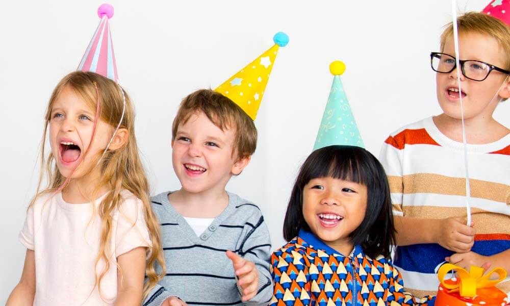 kids at a birthday party