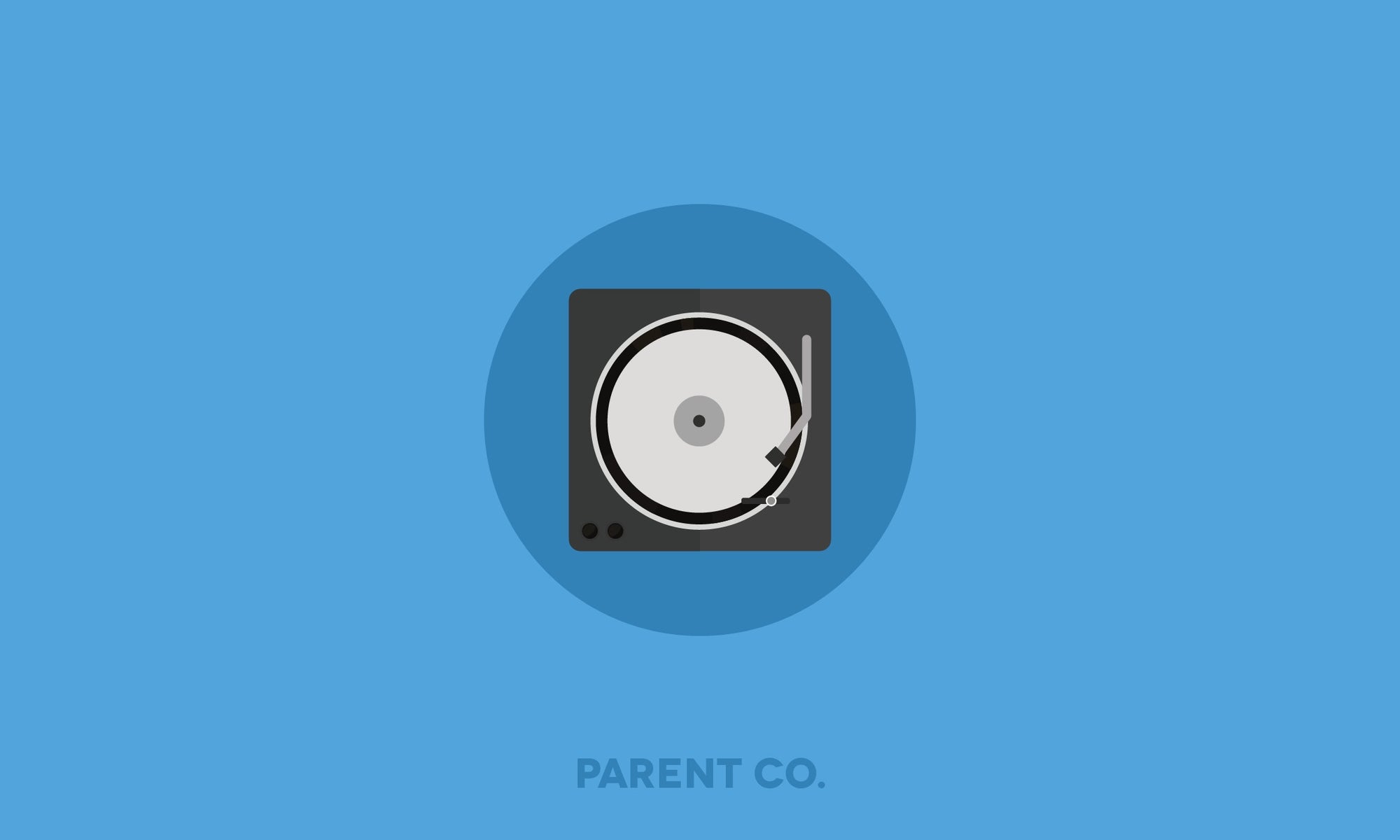 icon of record plater with parent.co logo