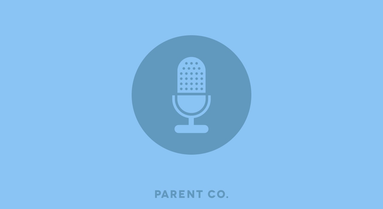parent.co image with a logo of a microphone