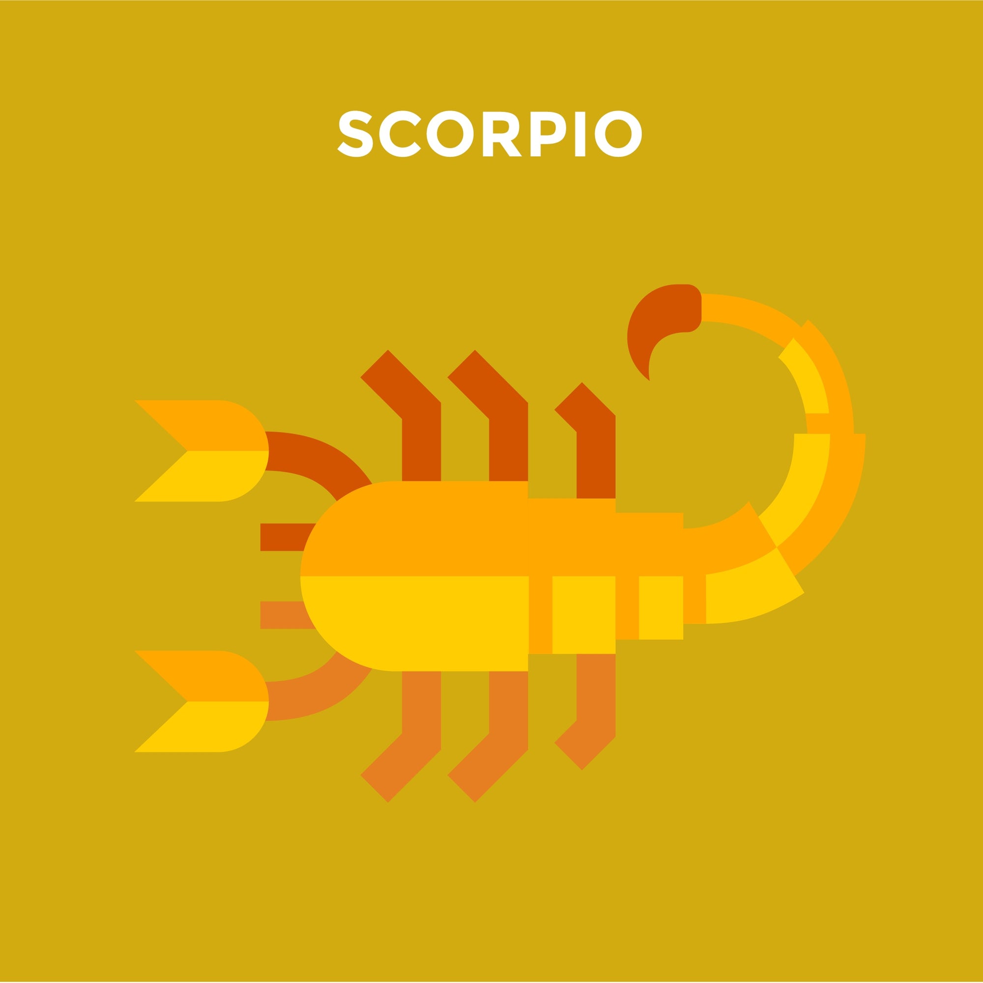 animation of scorpion with caption Scorpio