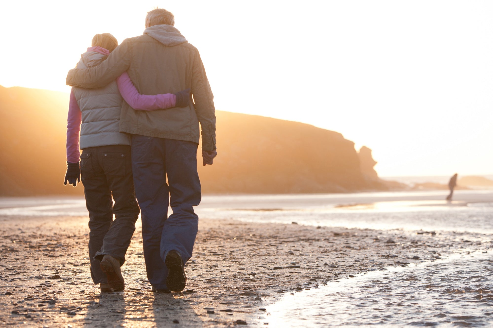 A couple in a beach