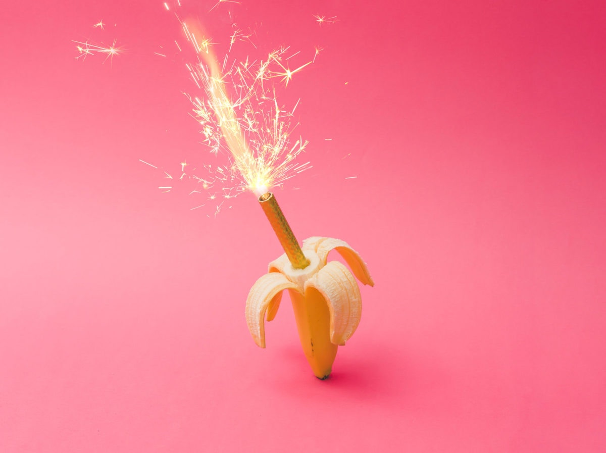 A Sparkling banana