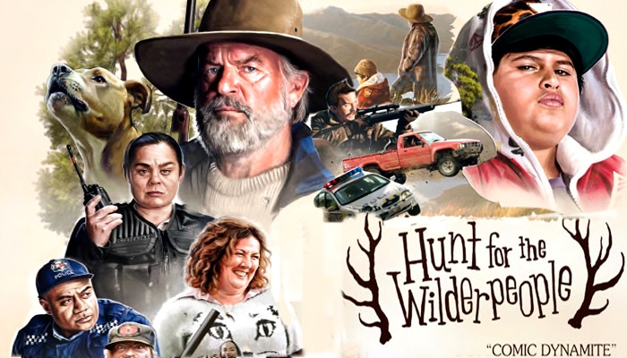 canvas painting hunt for the wilderpeople movie film