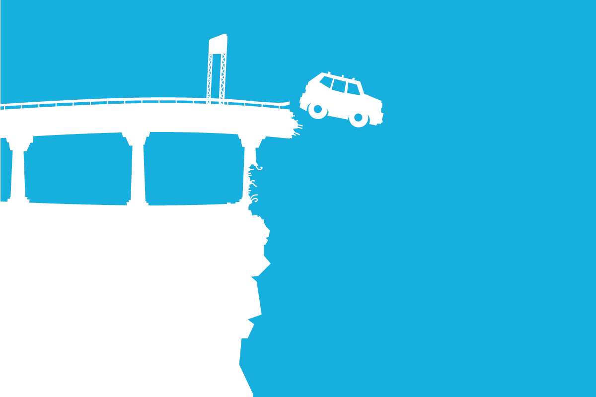 falling car illustration