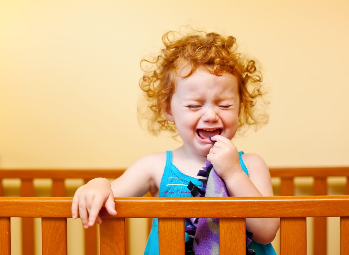 Toddler is crying