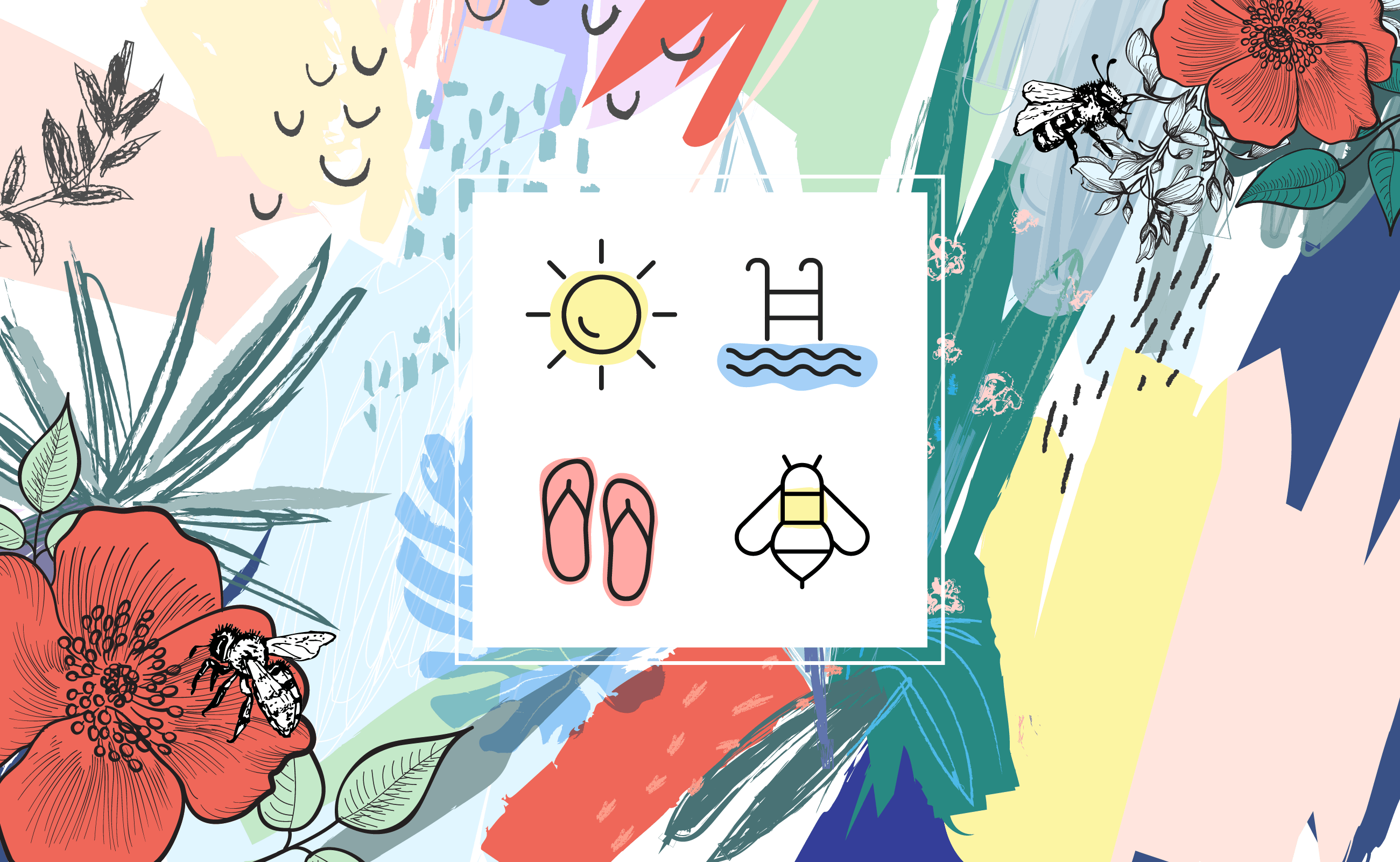 Bees, Sun ,Sandals
