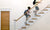 Blurred view of  kids climbing stairs