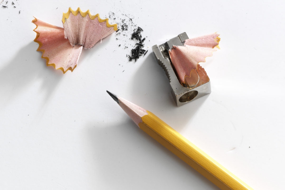 pencil with two erasers 