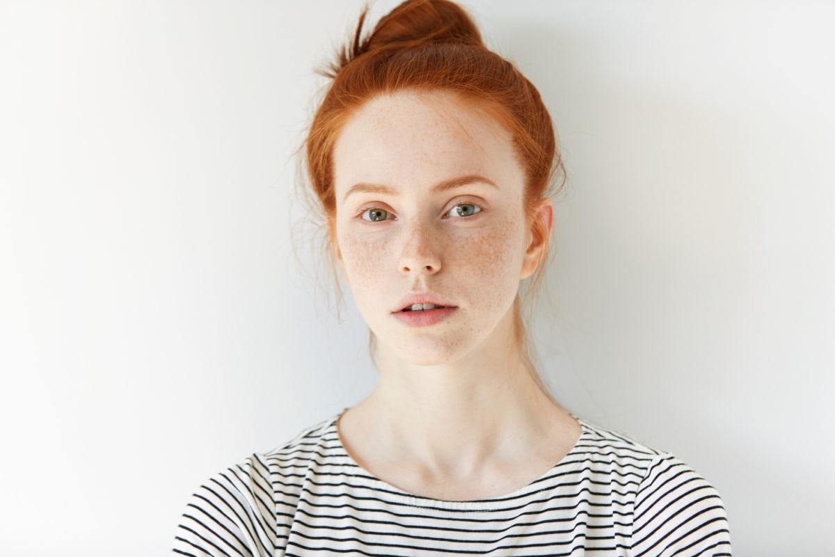 picture of young girl with red hair
