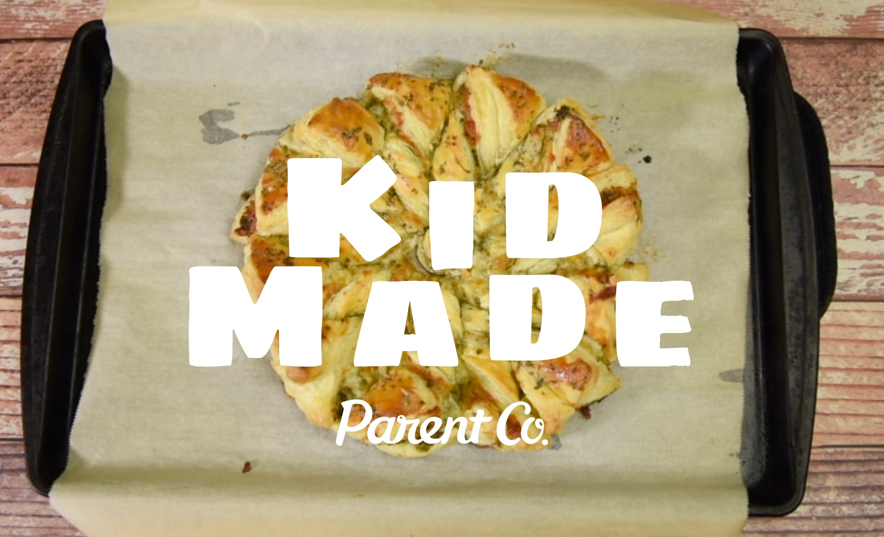 Kid made pizza