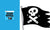 Story Pirates : Flag of skull and pencils describing danger