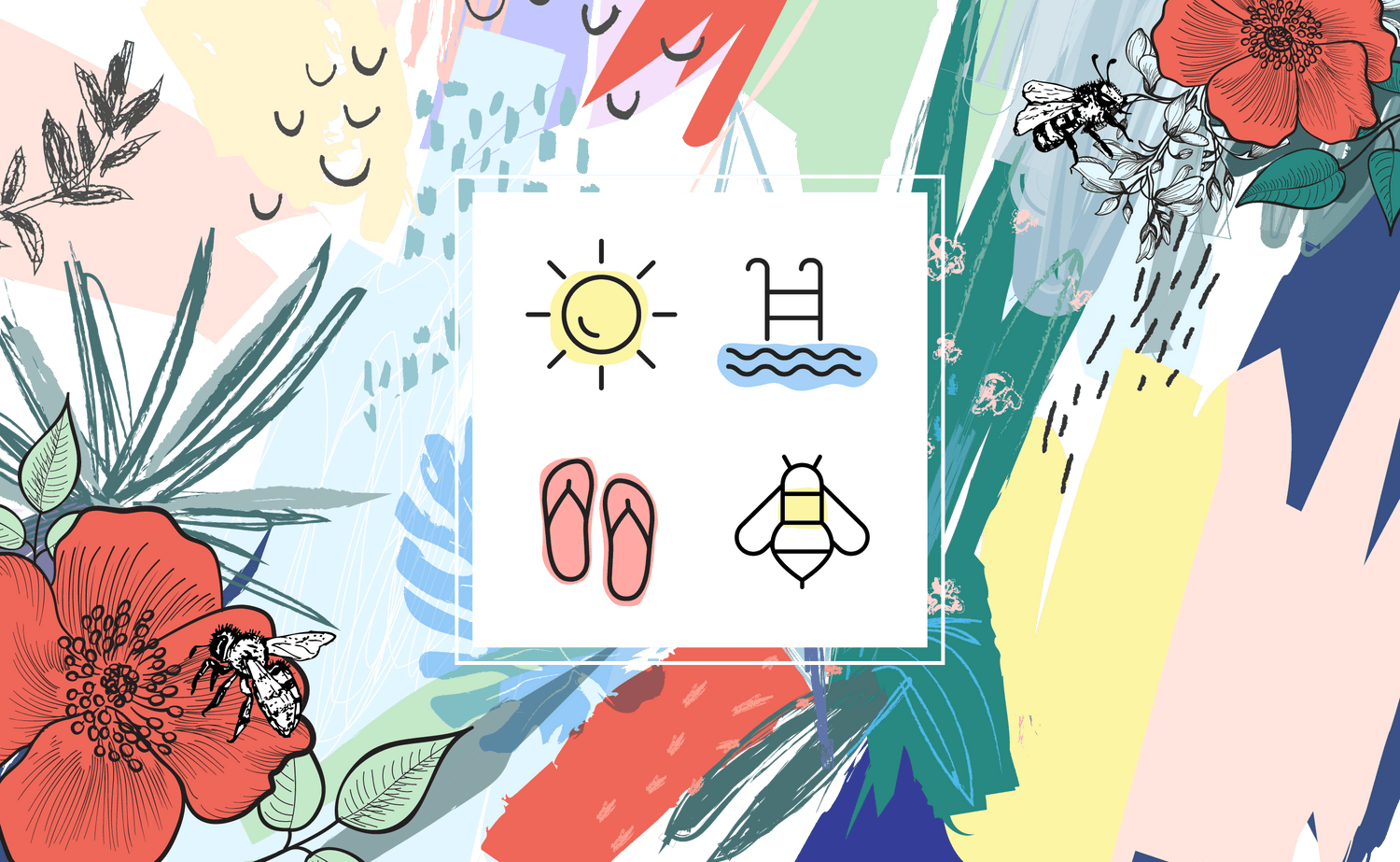 Bees, Sun ,Sandals