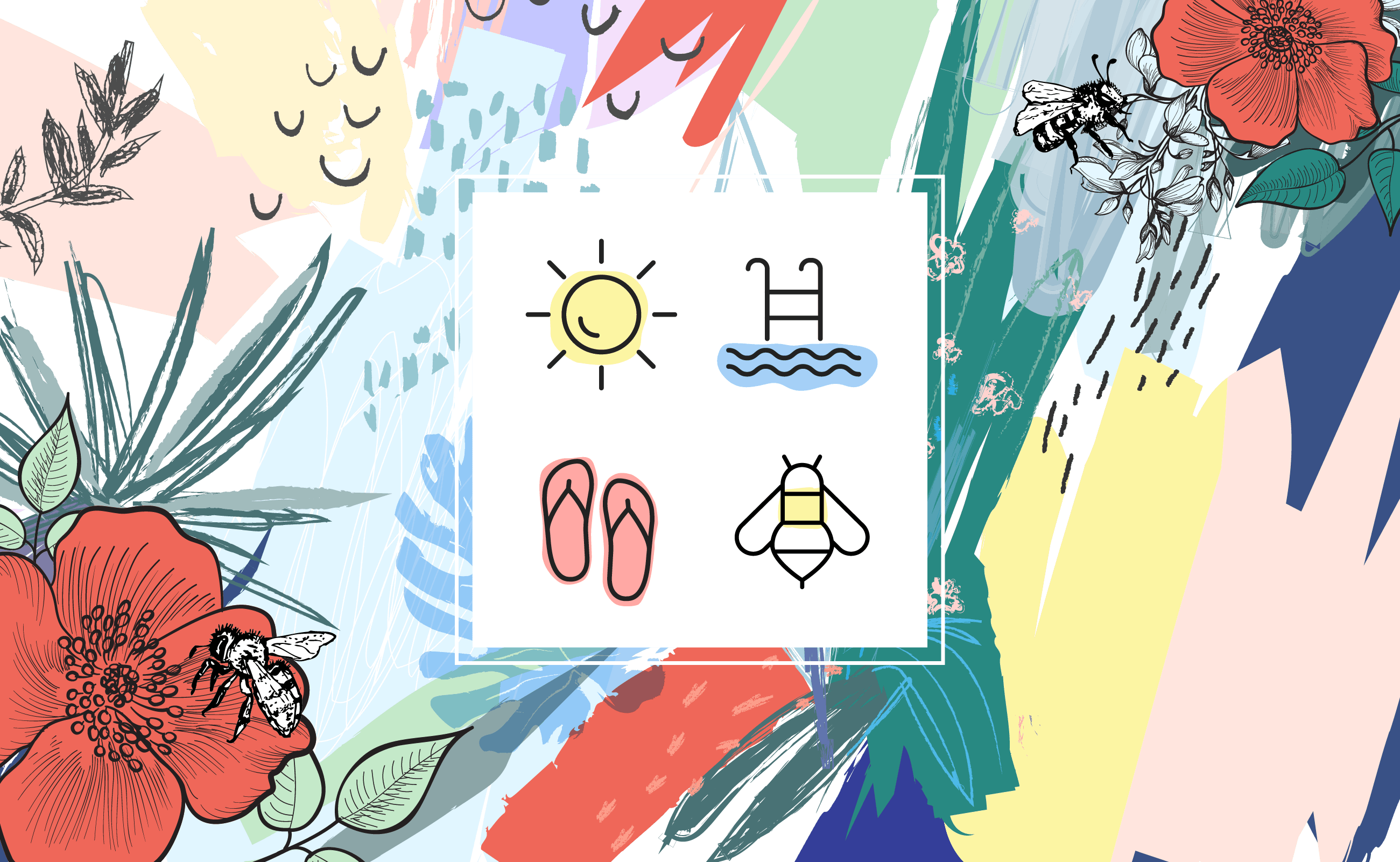 Bees, Sun ,Sandals