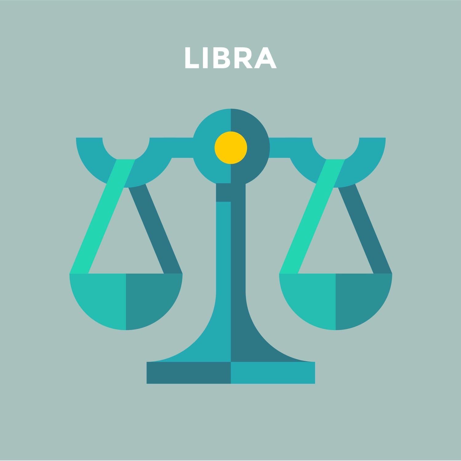 animation of a justice scale with caption libra