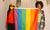 women holding pride flag